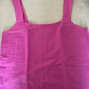 J. Crew Fuchsia Sleeveless Blouse